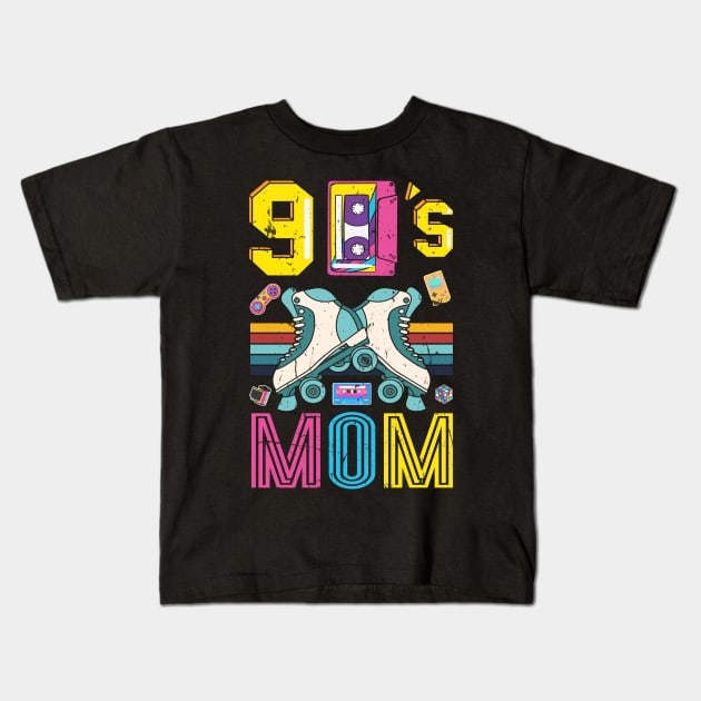 90s Mom 1990s Fashion Nineties Theme Outfit Mothers Day 90's Kids T-Shirt by KRMOSH